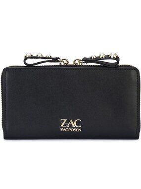 ZAC Zac Posen Eartha Zipped Smooth Leather Wallet -  Pearl Lady